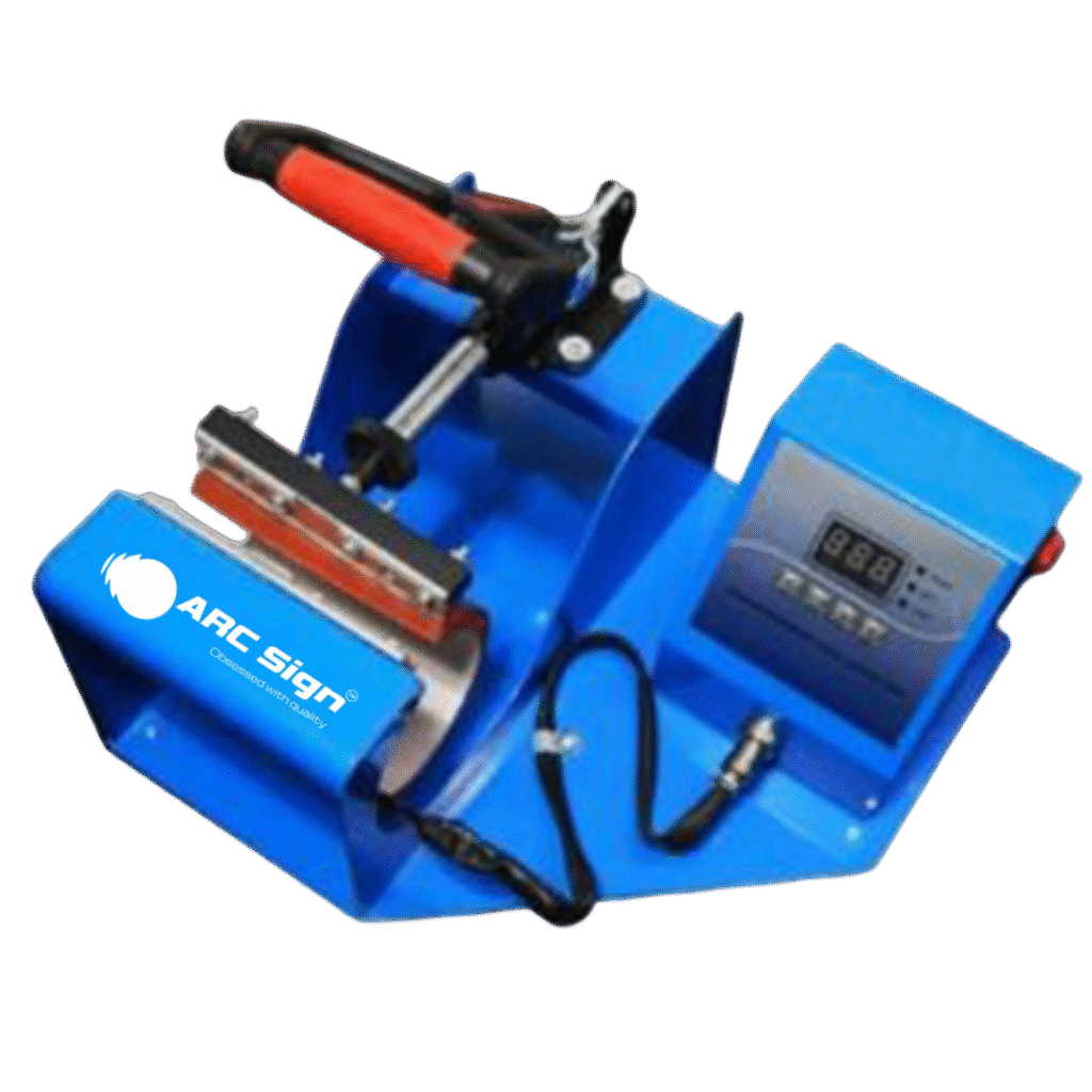 blue mug press machine