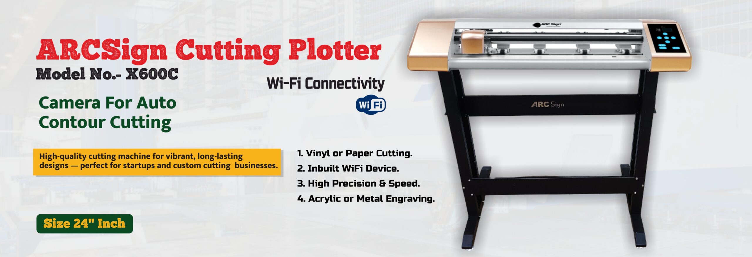 Precision Cutting Made Easy with ARCSign Cutting Plotter – Perfect for Every Design!