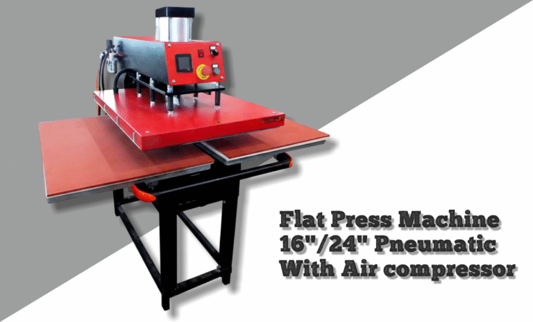Flat Press Machine 16x24 Pneumatic With Air compressor